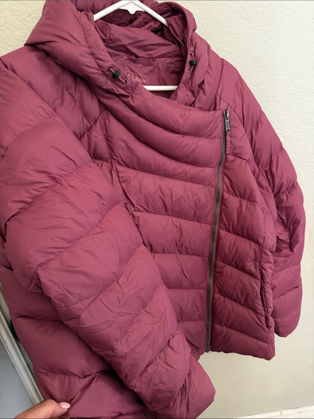 L.L. Bean Women's Quilted Puffer Jacket in Plum